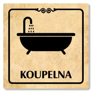 Koupelna, 148x148mm, pergamen, Texas